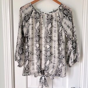 WEST K Front Tie Blouse